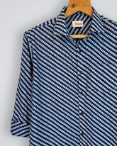 Sanganeri Stride - Pure Cotton Shirt - Jaipuri Crown